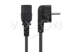 Кабель сетевой VIXION CAB57 EURO pin (m) - C13 (m) (3м) (черный)