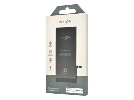 Аккумулятор для iPhone 12 Pro Max (Vixion) (3687 mAh) с монтажным скотчем