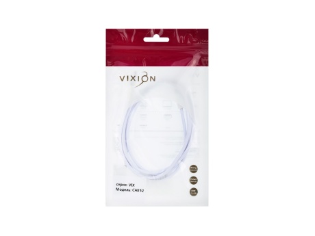 Кабель VIXION CAB52 AUX 3,5 (M) - AUX 3,5 (M) 1m (белый)