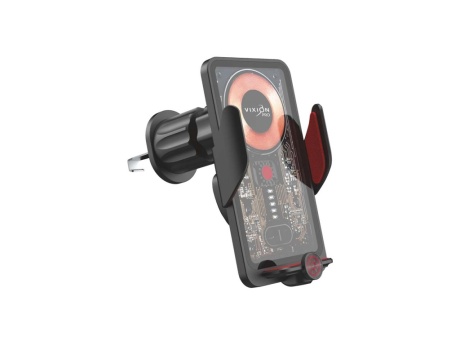Авто-держатель VIXION PRO VU-30 раздвижной с беспроводным зарядом 15W (черный)