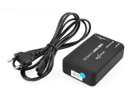 СЗУ VIXION Special Edition H4 Quick Charger 30W 4USB + 1 Type-C (черный)