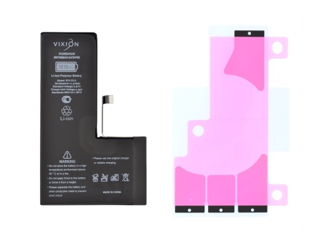 Аккумулятор для iPhone XS (Vixion) усиленная (3010 mAh) с монтажным скотчем