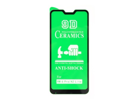 Защитное стекло керамическое для Xiaomi Redmi 6 Pro/Mi A2 Lite (5,84") (черный) (VIXION)