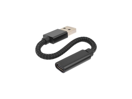 Адаптер VIXION AD76 Type-C - USB с проводом (черный)