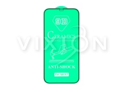 Защитное стекло керамическое для iPhone 12 Pro Max (черный) (VIXION)