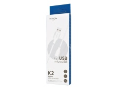 Кабель USB VIXION (K2m) microUSB (1м) (белый)