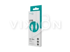 Кабель USB VIXION PRO (VX-12m) microUSB силиконовый (1м) (белый)