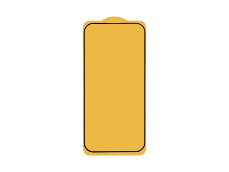 Защитное стекло 6D для iPhone 14 Pro (черный) (VIXION)