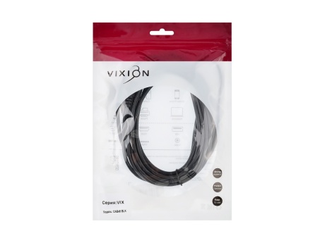 Удлинитель VIXION CAB48 AUX 3,5 (M) - AUX 3,5 (F) 3m (черный)