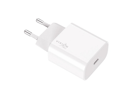 СЗУ VIXION PRO VH-17 (1-Type-C Power Delivery) 20W (белый)