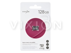 Карта памяти MicroSD 128GB VIXION Class 10 без адаптера