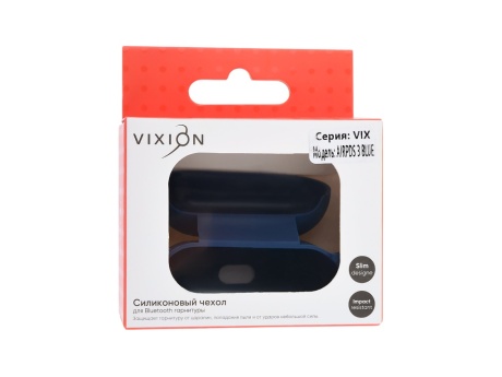 Чехол силиконовый для AirPods 3 (синий) (VIXION)