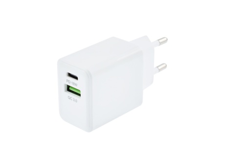 СЗУ VIXION Special Edition H12 (1-USB 3A/1-Type-C Power Delivery) 18W (белый)