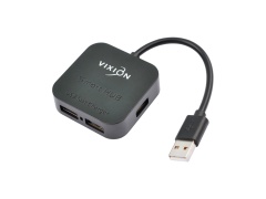 HUB USB Vixion AD60 4 порта (черный)