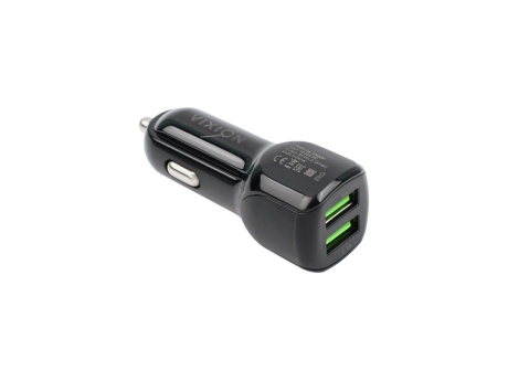 АЗУ VIXION U11i (2-USB/2.1A) + Lightning кабель 1м (черный)
