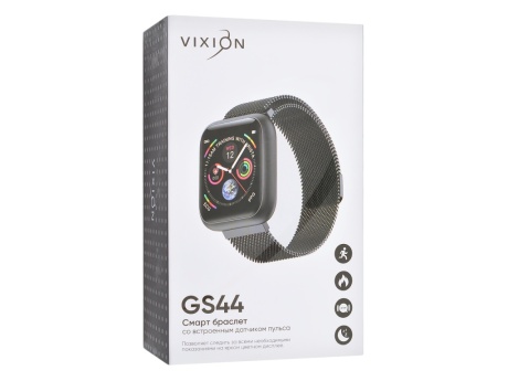 Смарт-браслет GS44 (черный) (vixion)