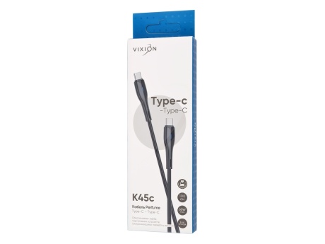 Кабель Type-C VIXION (K45c Perfume) Power Delivery Type-C 60W (1м) (черный)