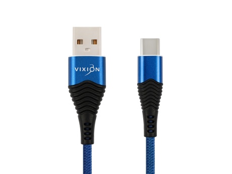 Кабель USB VIXION (K26c) Type-C (1м) (синий)