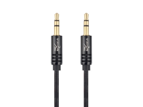 Кабель AUX VIXION PRO (VX-20) 2 x Jack 3,5 (M) (1м) (черный)