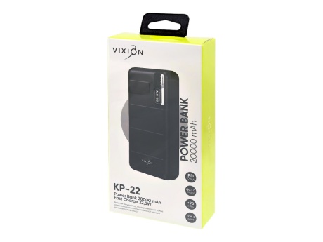 Портативное зарядное устройство (Power Bank) VIXION KP-22 20000mAh QC 3.0 + PD (черный)