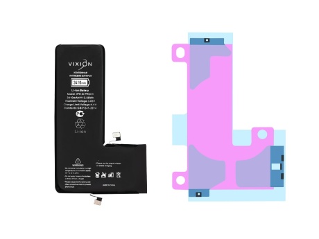 Аккумулятор для iPhone 11 Pro (Vixion) усиленная (3410 mAh) с монтажным скотчем