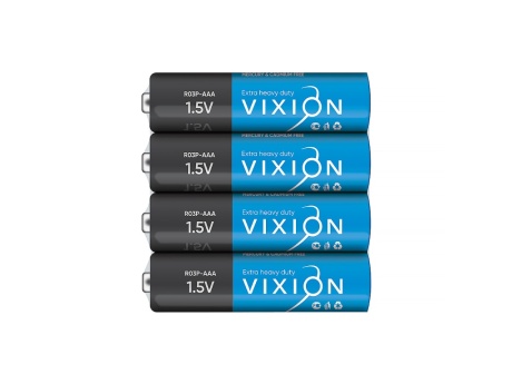 Батарейка Vixion солевая R03P - AAA (плёнка 4шт)