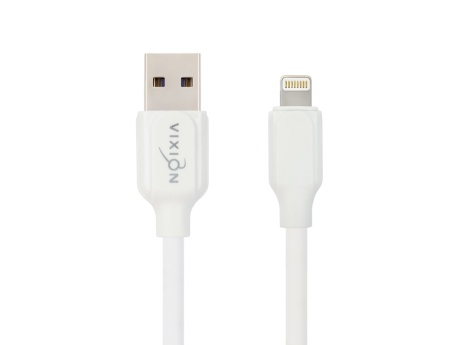 Кабель USB VIXION (K28i) 3,5A для iPhone Lightning 8 pin (1м) (белый)