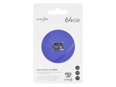 Карта памяти MicroSD 64GB VIXION Class 10 без адаптера