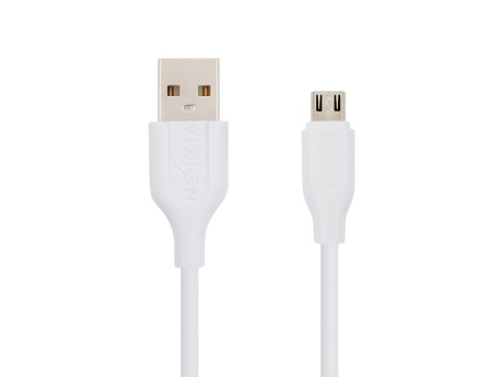 Кабель USB VIXION (K2m) microUSB (2м) (белый)