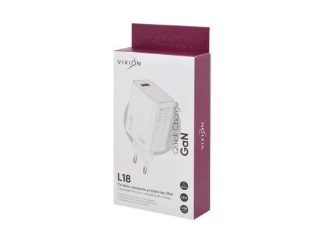 СЗУ VIXION L18 1-USB QC (33W) (белый)