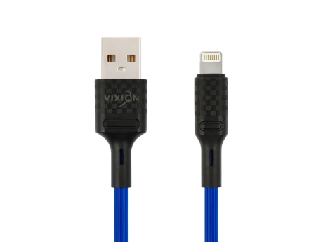Кабель USB VIXION (K27i) для iPhone Lightning 8 pin (1м) (синий)