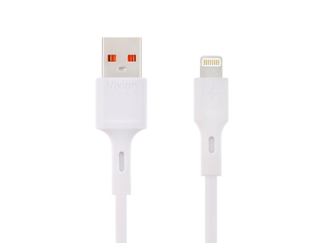Кабель USB VIXION (K1i) для iPhone Lightning 8 pin (1м) (белый)