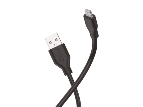 Кабель USB VIXION PRO (VX-02i) для iPhone Lightning 8 pin (1м) (черный)