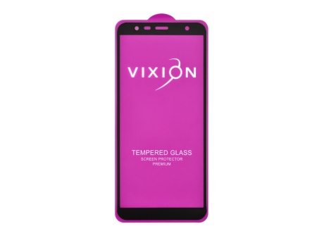 Защитное стекло 6D для Samsung J415F/J610F/J810F/A750F/A605F (черный) (VIXION) (0)