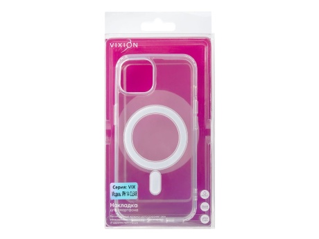 Накладка Vixion для iPhone 14 MagSafe (прозрачный)