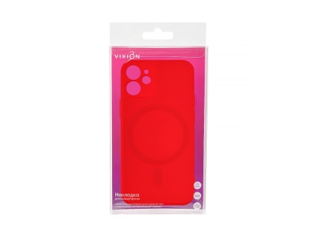 Накладка Vixion для iPhone 12 Mini MagSafe (красный)