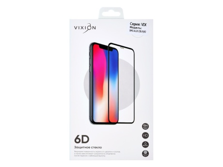 Защитное стекло 6D для Samsung A125F Galaxy A12 (черный) (VIXION) (0)