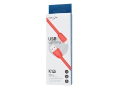 Кабель USB VIXION (K12i) для iPhone Lightning 8 pin (1м) силиконовый (красный)