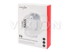 Bluetooth гарнитура VIXION F6 (белый)