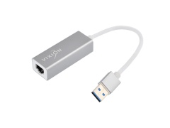 Адаптер VIXION (AD66) USB 3.0 (M) - RJ45 (F) кабель 0.2м (серый)
