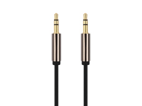 Кабель AUX VIXION (Y-15) 2 x Jack 3,5 (M) спираль (2м) (черный)