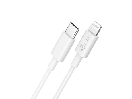 Кабель Type-C VIXION PRO (VX-05i) для iPhone Lightning 8 pin (1м) (белый)