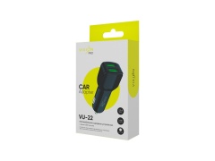 АЗУ VIXION PRO VU-22 (2-USB/2.1A) длинный блок (черный)