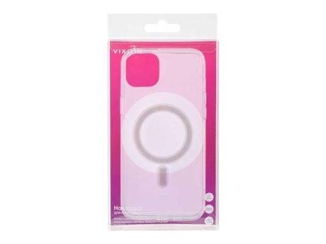 Накладка Vixion для iPhone 15 Plus MagSafe (прозрачный)