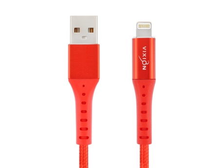 Кабель USB VIXION Special Edition (K32i) для iPhone MFI Lightning 8 pin (1м) (красный)
