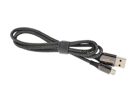 Кабель USB VIXION (K9m Ceramic) microUSB (1м) (черно/белый)