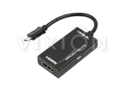 Конвертер VIXION AD33 MicroUSB (M) - HDMI (F) (черный)