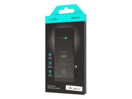 Аккумулятор для iPhone 6S (Vixion) усиленная (2200 mAh) с монтажным скотчем