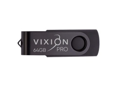Накопитель USB Flash 64GB 2.0 VIXION PRO Black Twist (черный)