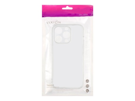 Накладка силиконовая Vixion 1,0мм для iPhone 15 Pro (прозрачный)